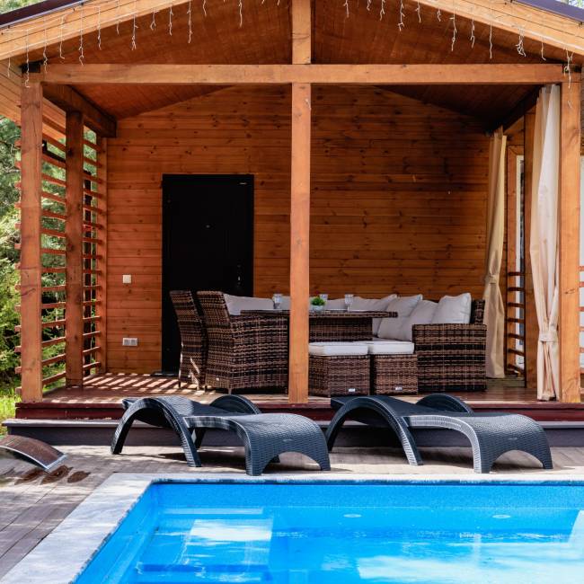 Комплект пластиковых шезлонгов MARK антрацитовых (без матрасов) Комплект пластиковых шезлонгов MARK антрацитовых (без матрасов)