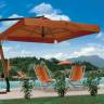 Зонт профессиональный 3х3 м Palladio Braccio имитация ироко, терракотовый 3000х3000 мм