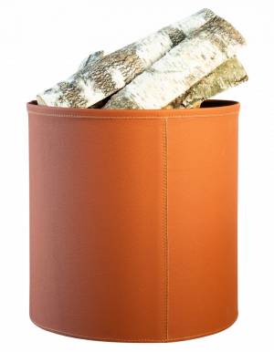 Дровница "Dublin", экокожа, медно-рыжая