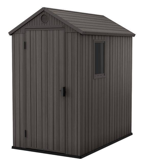 Сарай "Дарвин 4х6" (размеры 118 х 184 см), серый