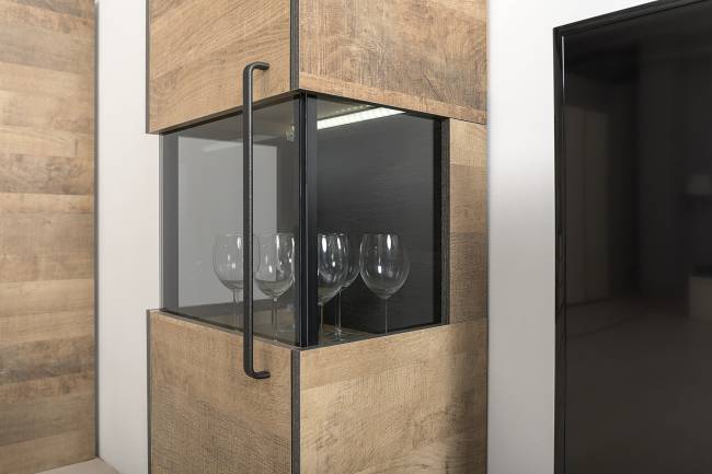 Стенка в гостиную с подсветкой серии Трувор № 21 цвет дуб гранж песочный/интра Стенка в гостиную с подсветкой серии Трувор № 21 цвет дуб гранж песочный/интра