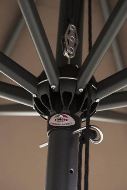 Зонт профессиональный 3х3 м Napoli Standard антрацит, черный 3000х3000 мм