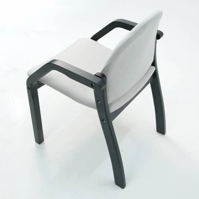 Стул-кресло Джуно 2.0 чёрное дерево/серый