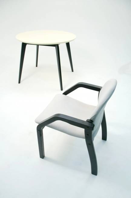 Стул-кресло Джуно 2.0 чёрное дерево/серый