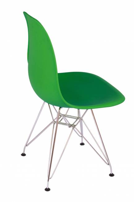 Стул Eames зеленый, опора металл