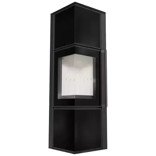 Печь Kratki PRO TORA/M 8 кВт, чёрное стекло