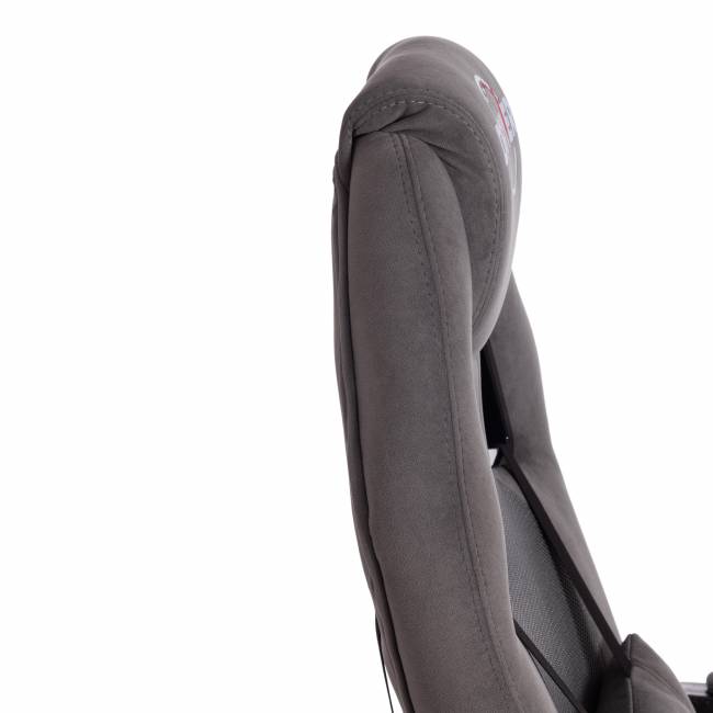 Кресло DRIVER (22) флок/ткань, серый/серый, 29/TW-12 серый/серый флок/ткань