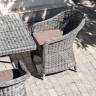 "Равенна" плетеное кресло из искусственного ротанга, цвет графит
