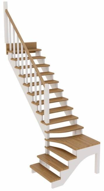 Деревянная лестница К-031м/1 Деревянная лестница К-031м/1