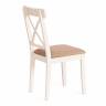 Стул Гольфи 2/ Golfi 2 дерево гевея, 45*51*94, ivory white, ткань кор.-зол. (1505-9) (Комплект из 2 шт.) ivory white дерево гевея