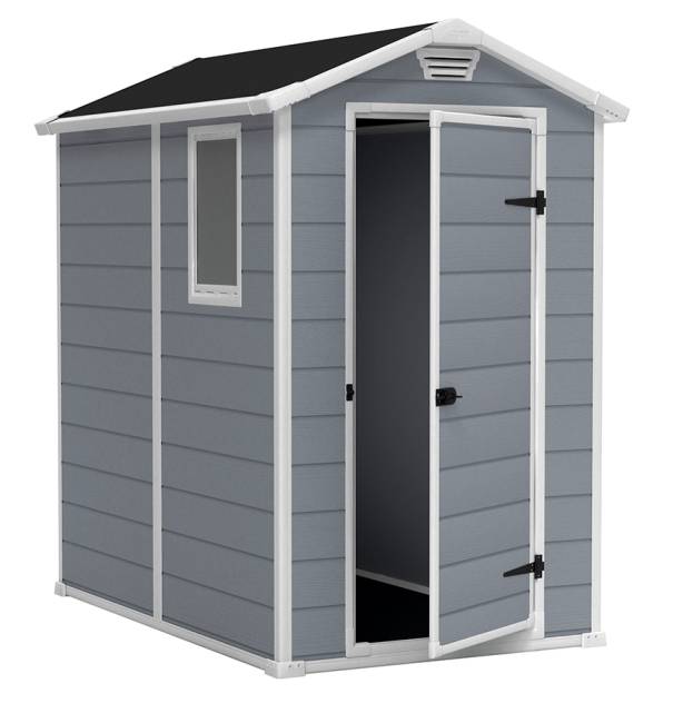 Сарай "Манор 4х6" (размеры 118 x 184 см), серый