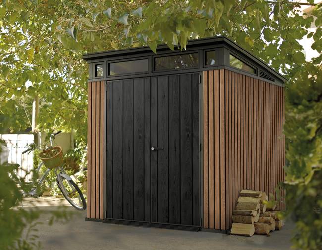 Сарай "Пент 7х7" (коричневый) (размеры 216 х 216 см)