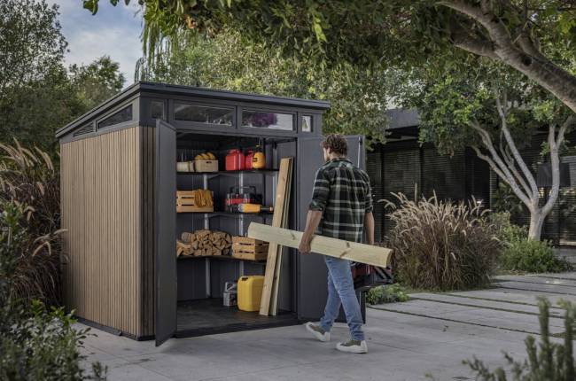 Сарай "Пент 7х7" (коричневый) (размеры 216 х 216 см)