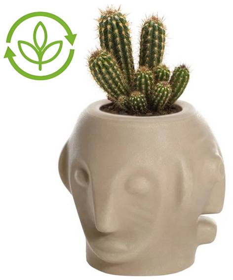 Кашпо из биопластика Threebu Pot Special песок Сахары 450х450х450 мм Кашпо из биопластика Threebu Pot Special песок Сахары 450х450х450 мм