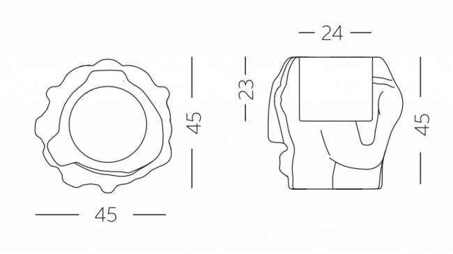Кашпо из биопластика Threebu Pot Special песок Сахары 450х450х450 мм Кашпо из биопластика Threebu Pot Special песок Сахары 450х450х450 мм
