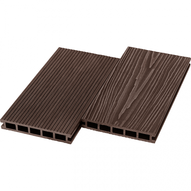 Террасная доска из ДПК UnoDeck Ultra, 150х24х3000/4000 4000, Венге Террасная доска из ДПК UnoDeck Ultra, 150х24х3000/4000 4000, Венге