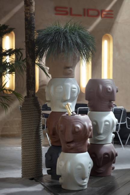 Кашпо из биопластика Threebu Totem Pot 3 Special 450х450х1350 мм Кашпо из биопластика Threebu Totem Pot 3 Special 450х450х1350 мм