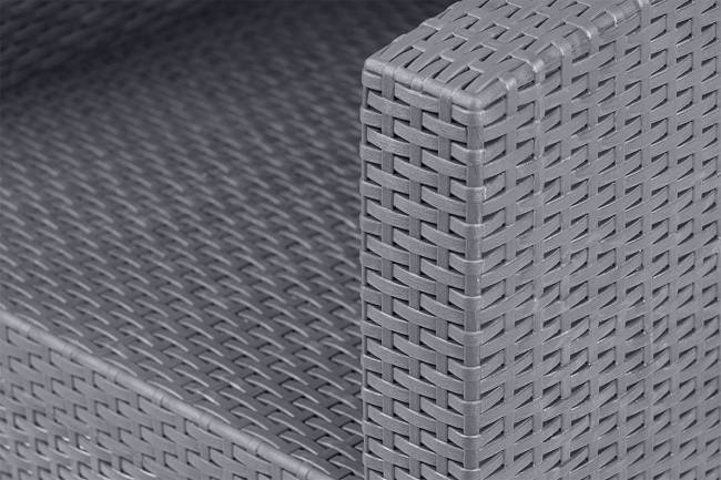 Arizona b:rattan, Диван трехместный, антрацит (3-х местная подушка) Arizona b:rattan, Диван трехместный, антрацит (3-х местная подушка)