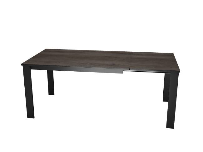 Стол DikLine DKT130 Керамика древесная OAKWOOD HONEY/подстолье черное/опоры черные