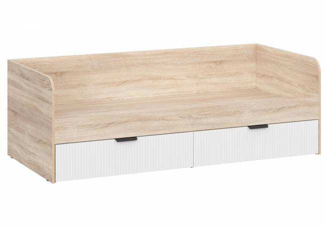 Стокгольм КРД03-90 90х200 дуб сонома / line софт пломбир