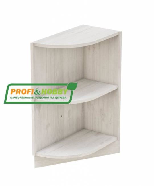 Тумба угловая Заверш 300 х 540 х 720 сосна, без покраски