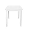 Стол DikLine LK90 Керамика Mono white (белый матовый) /подстолье белое/опоры белые
