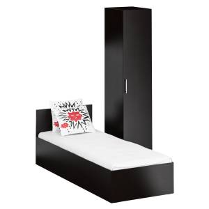 Кровать односпальная 800 с пеналом Стандарт цвет венге