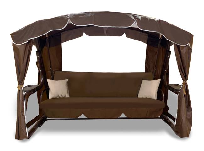 Качели садовые "Торонто Люкс Плюс", шоколад