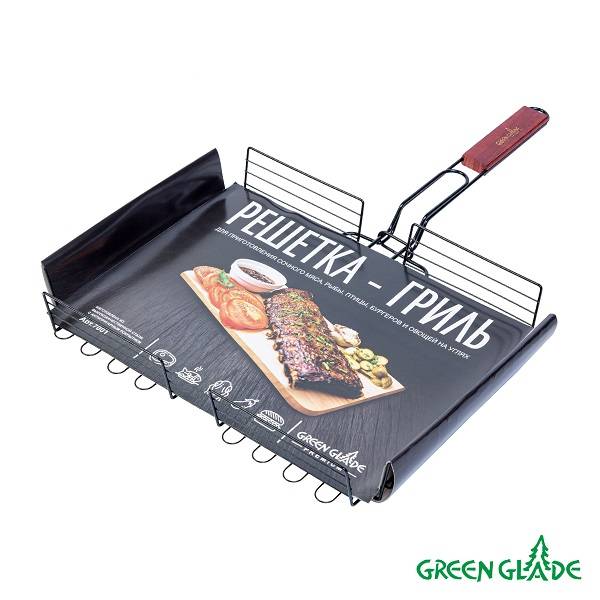 Двойная объемная решетка-гриль антипригарная 7001