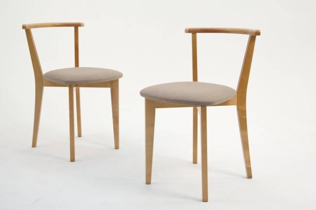 Стол Pawook К 100 натур со стульями Франк ПМ натур/бежевая рогожка