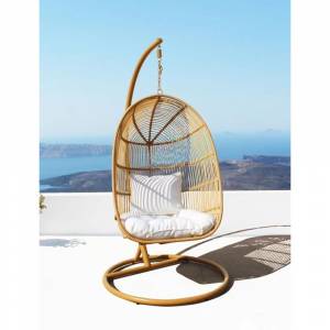 Подвесное кресло из искусственного ротанга AFM-850G Beige, бежевый