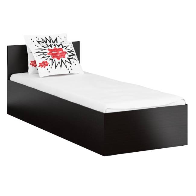 Кровать односпальная 800 с угловым шкафом Стандарт цвет венге Кровать односпальная 800 с угловым шкафом Стандарт цвет венге