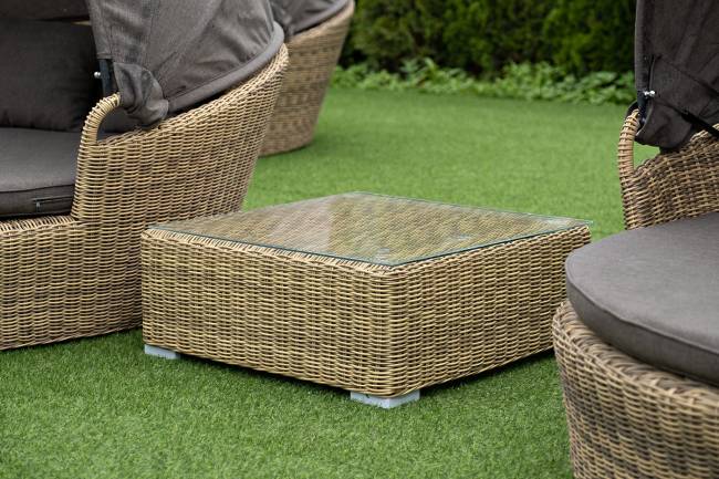 "Лунго" журнальный столик плетеный, цвет соломенный "Лунго" журнальный столик плетеный, цвет соломенный