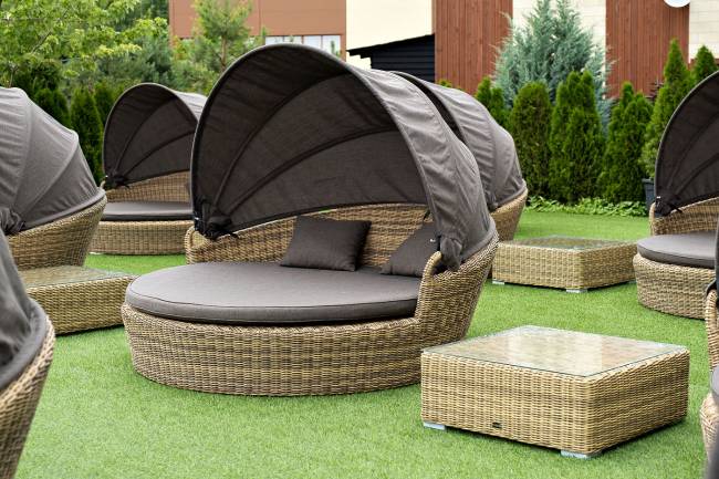 "Лунго" журнальный столик плетеный, цвет соломенный "Лунго" журнальный столик плетеный, цвет соломенный