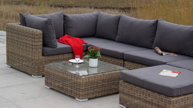 "Лунго" журнальный столик плетеный, цвет соломенный "Лунго" журнальный столик плетеный, цвет соломенный