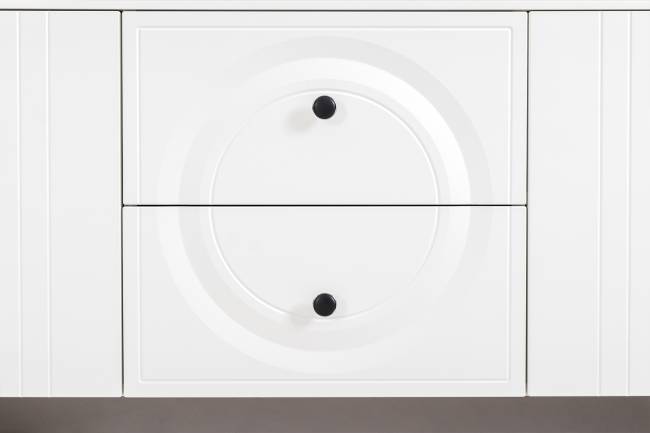 Комод Валенсия 13.309 с тумбой под ТВ Валенсия цвет белый шагрень Комод Валенсия 13.309 с тумбой под ТВ Валенсия цвет белый шагрень