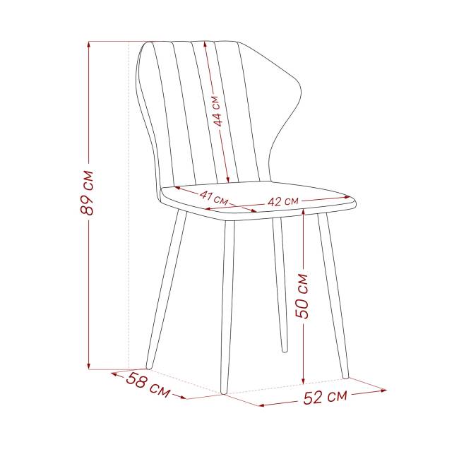 Стул Leset Гувер полоса Ultra Mustard Белый Стул Leset Гувер полоса Ultra Mustard Белый