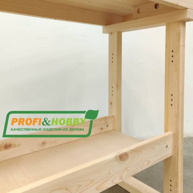Верстак деревянный "Школьный", сосна