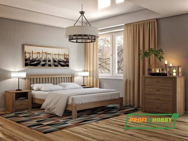 Кровать Rino 1400 х 2000 ясень, серый гранит