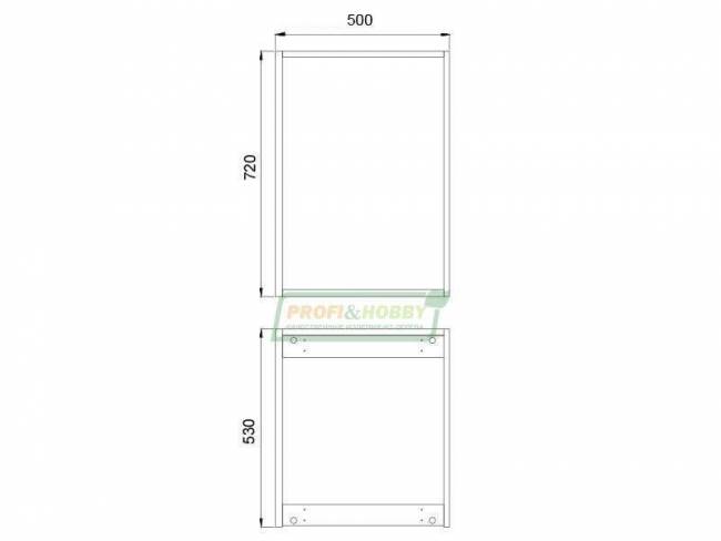 Тумба (корпус) 500х530х720