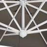 Зонт профессиональный 3х3 м Rimini Braccio белый, серо-коричневый 3000х3000 мм