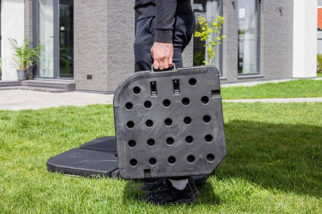 Зонт SKY BLACK квадратный в комплекте с утяжелителями