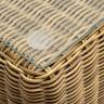 "Боно" журнальный столик из искусственного ротанга, цвет соломенный "Боно" журнальный столик из искусственного ротанга, цвет соломенный