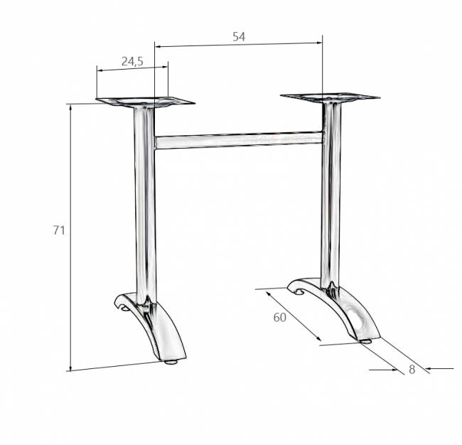 Подстолье обеденное DOBRIN DARREN WIDE