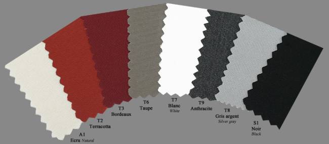 Зонт профессиональный 3х3 м Napoli Braccio антрацит, терракотовый 3000х3000 мм