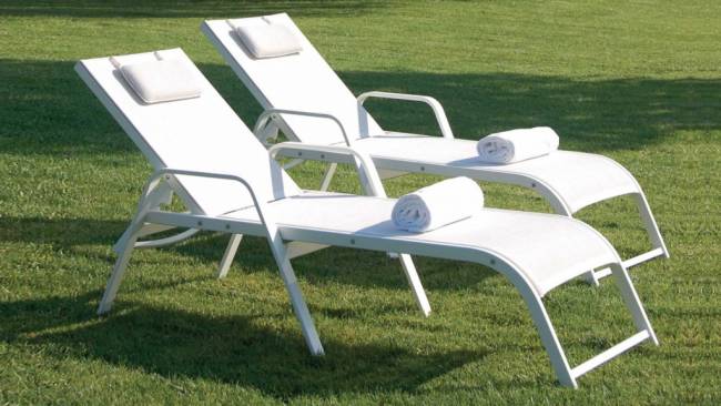 Шезлонг-лежак металлический Leisure 2080х720х400 мм Шезлонг-лежак металлический Leisure 2080х720х400 мм