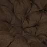 Кресло PAPASAN/ПАПАСАН 23/01 W  /с подушкой/ диаметр подушки 125 см, 115х101х104 см, Antique brown (античный черно-коричневый), ткань Коричневый,