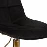 Офисное кресло для персонала DOBRIN MONTY GOLD, чёрный велюр (MJ9-101)