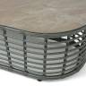 "Валенсия" журнальный столик из искусственного ротанга, цвет серый