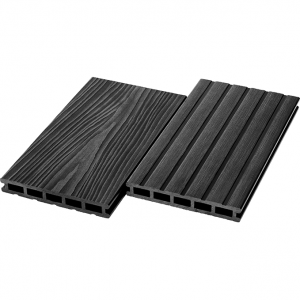 Террасная доска из ДПК UnoDeck Mogano, 165х24х3000/4000 4000, Графит